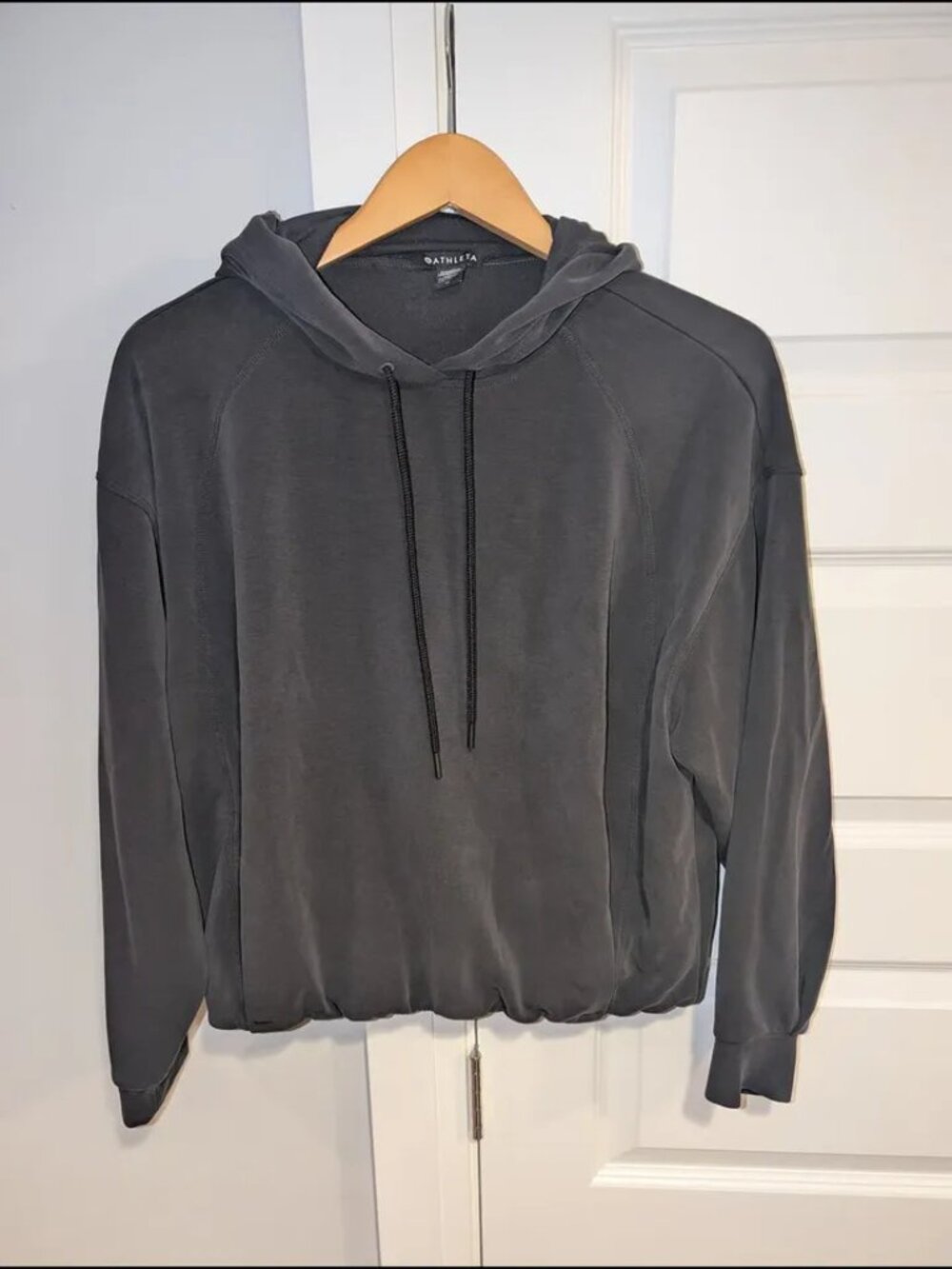 Athleta Seasoft Bubble Hem Workout Activewear Hoodie - Medium